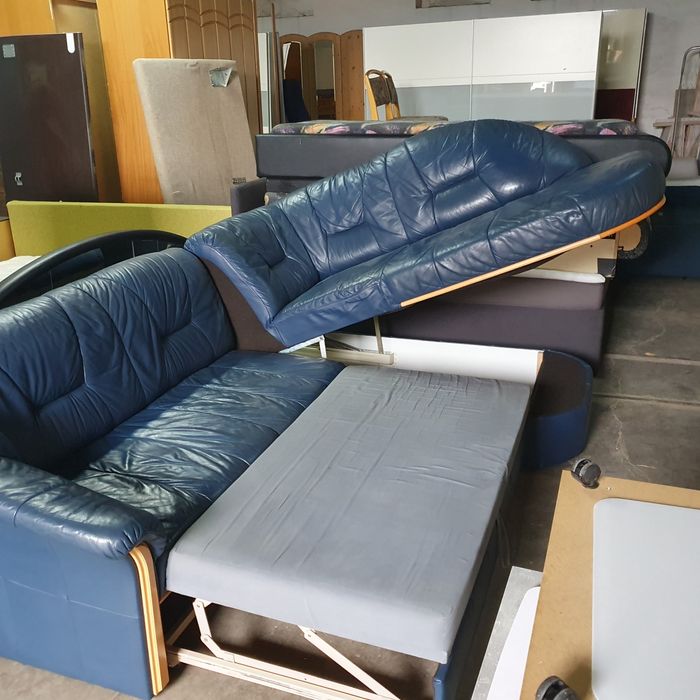 Colțar extensibil piele+ fotoliu