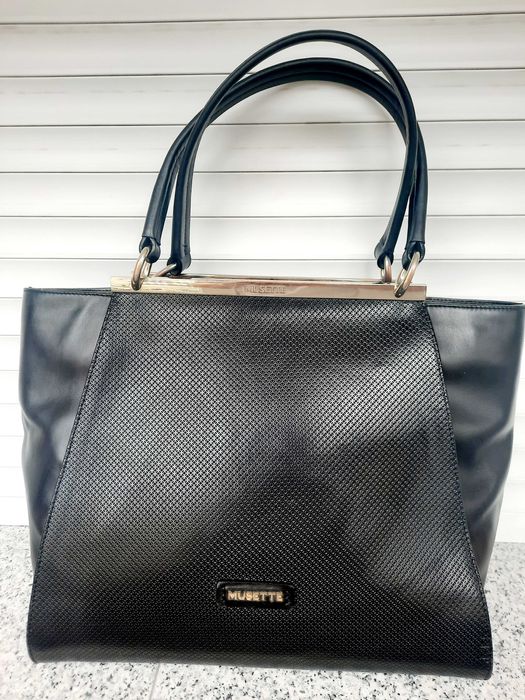 Geanta clasica mare Musette cu fermoar