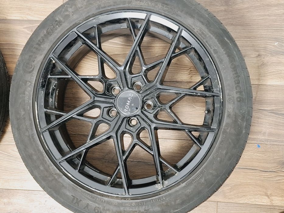 Set jante aliaj  r19. Cu anvelope 245 45 19 continental  dot 2024