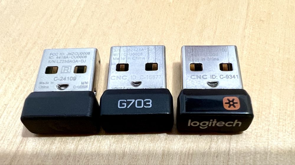 USB Dongle Receiver Logitech seria M MX K MK RAZER Barracuda
