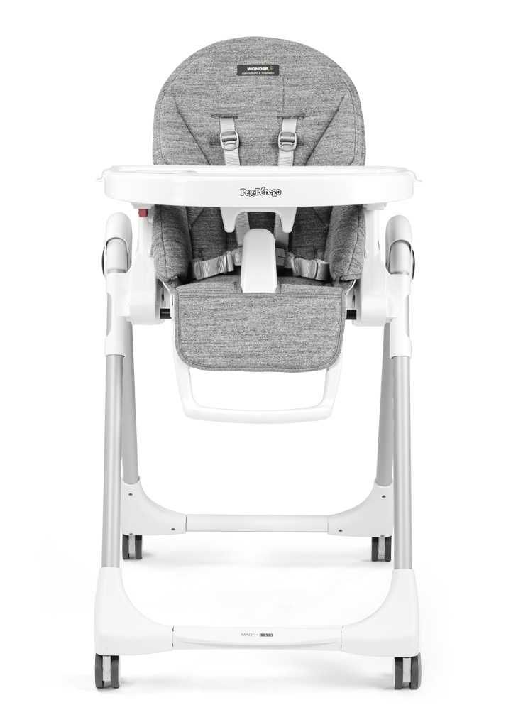 Стульчик для кормления Peg Perego Prima Pappa Follow Me Wonder Grey