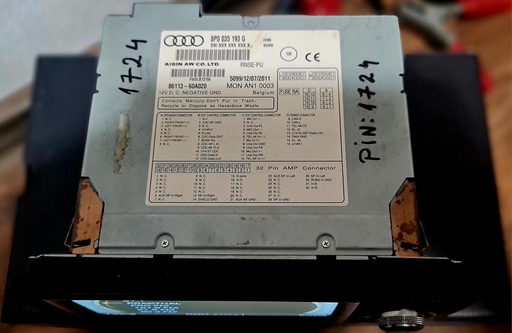 Navigație Rns-e Mk2 Led Audi A3 S3 A4 B7 B6