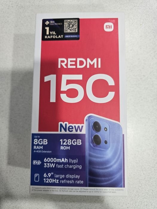Продается телефон Redmi 15C, новый