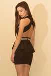 Rochie neagra cu pietre Atmosphere, mărimea S