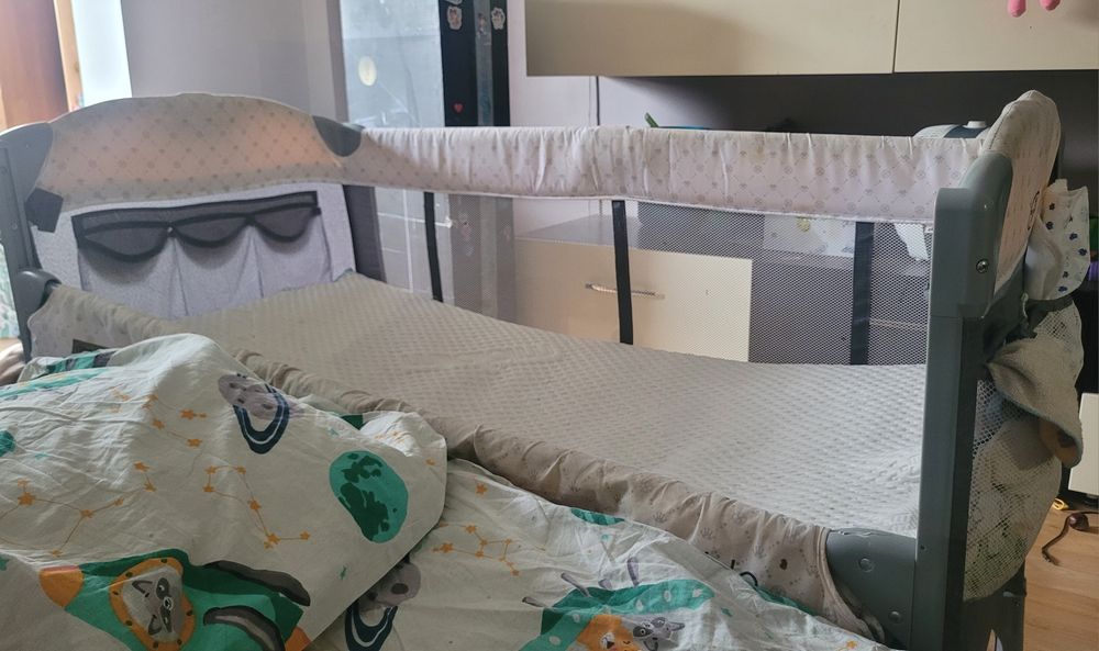 Saltea cocos pat bebe patut 120x 60 husa cu fermoar