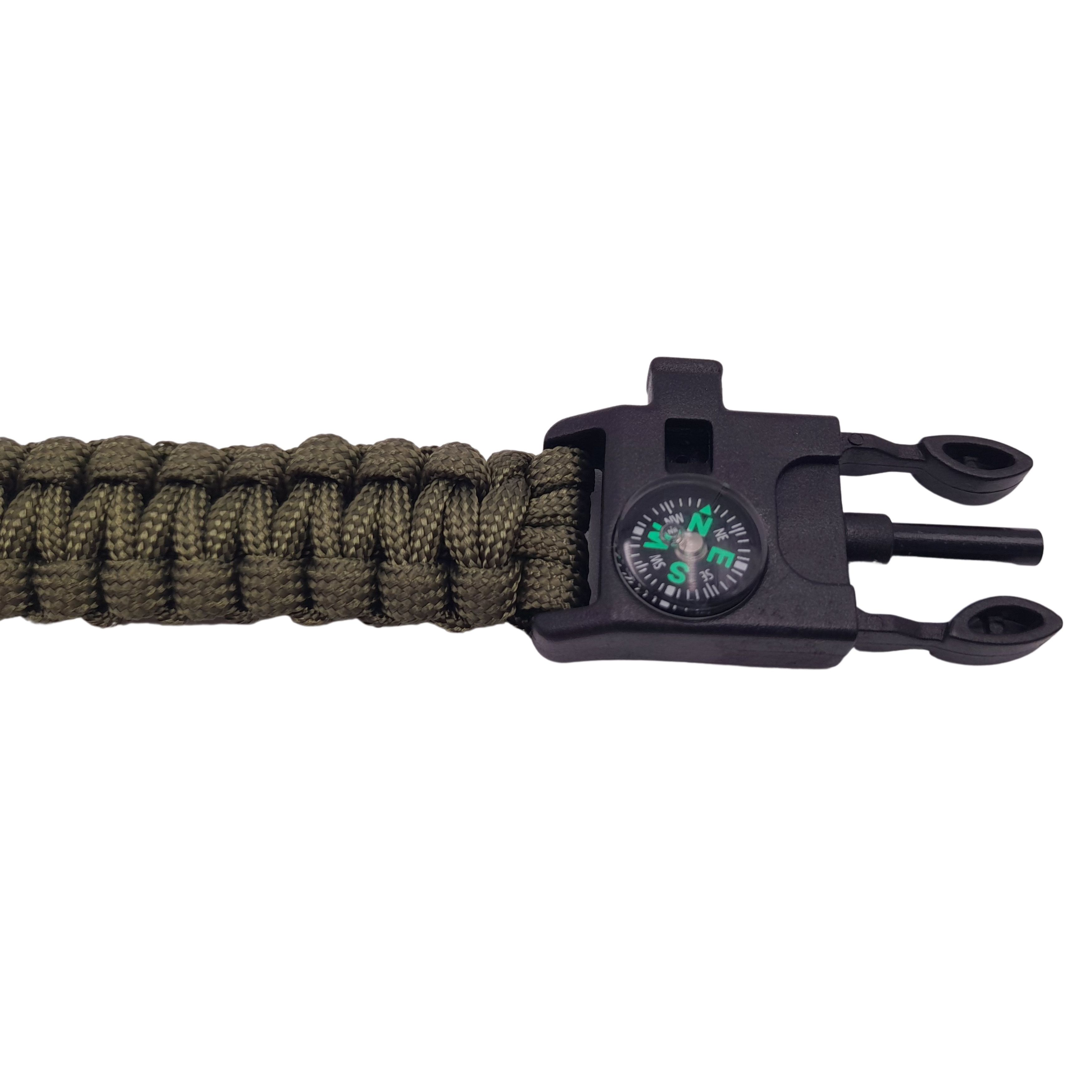 Bratara IdeallStore®, Military Surplus, paracord, 26 cm, verde