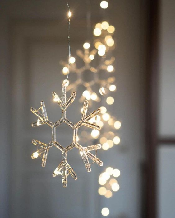 Гирлянда Снежинка Нить
