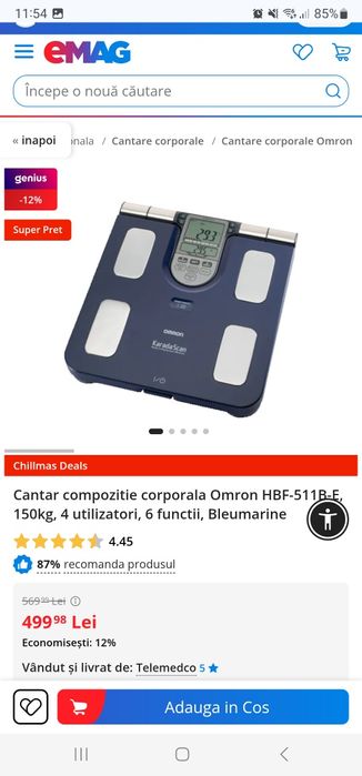 Vând cantar compoziție corporala