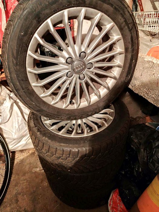 Джанти с гуми за Ауди в много добро състояние