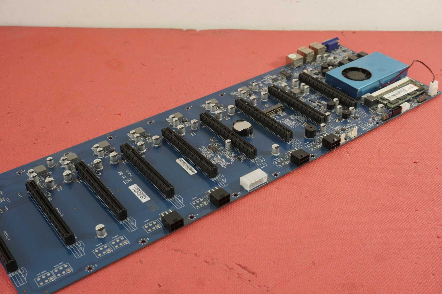 Mining Riserless дъно дънна платка + CPU + 4GB DDR3 RAM