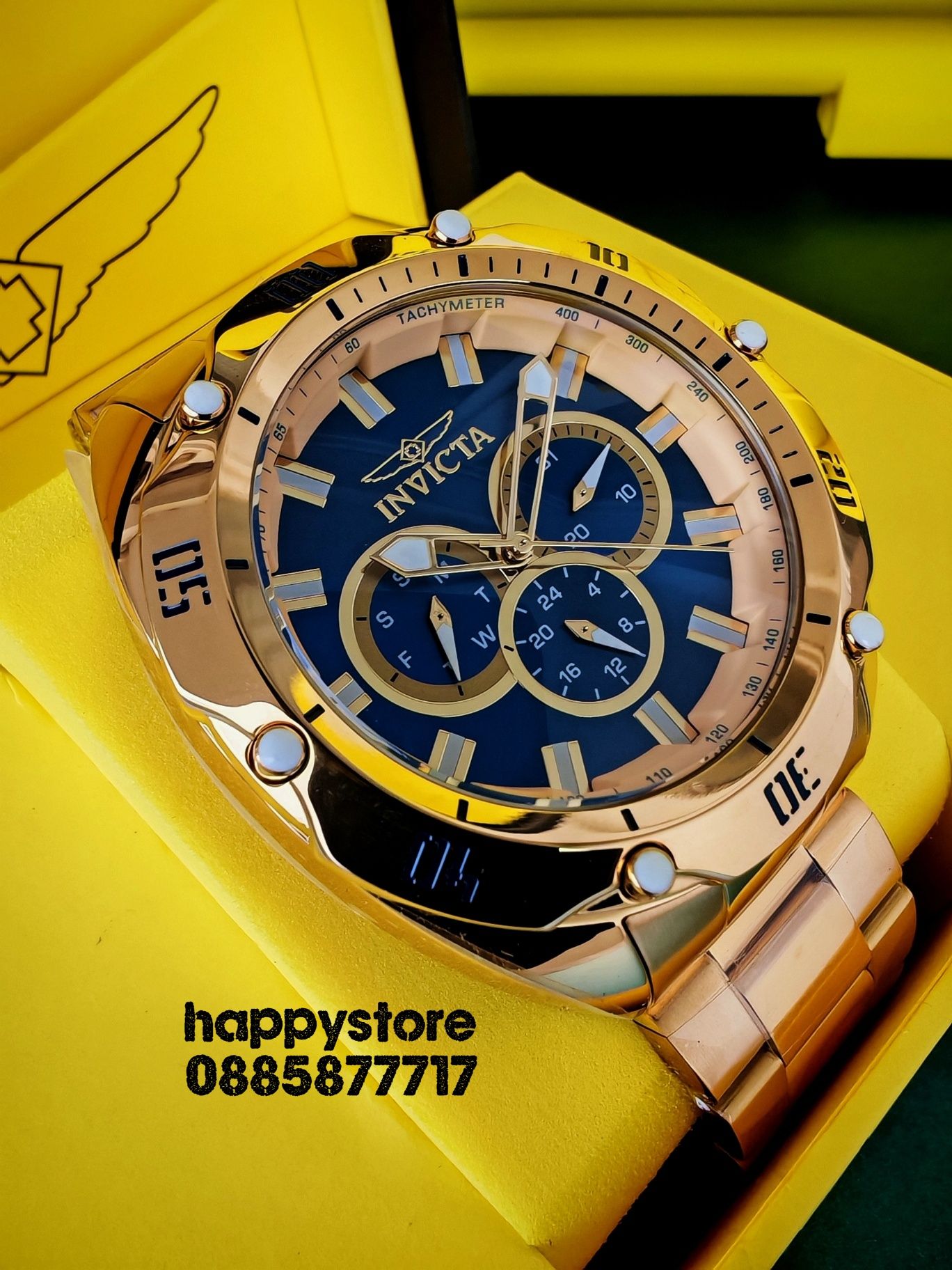 INVICTA Vintage Gold 50 mm, Инвикта нов ръчен часовник