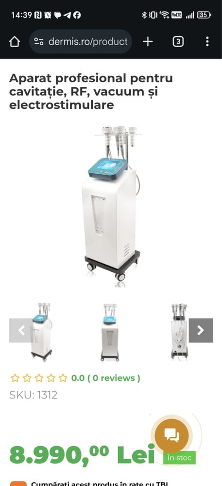 Aparat profesional salon Cavitatie/RF/VACUUM/Electrostimulare