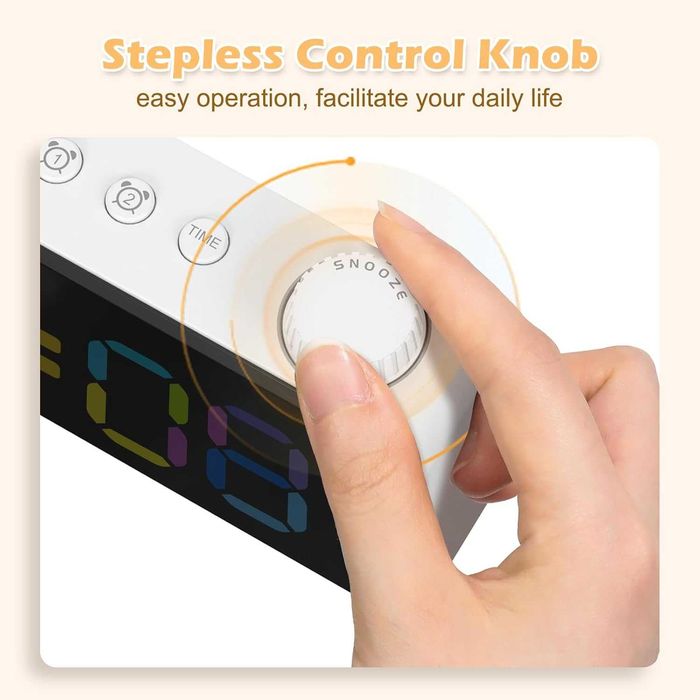 ANJANK Детски радиобудилник, цветен. дигитален с LED дисплей