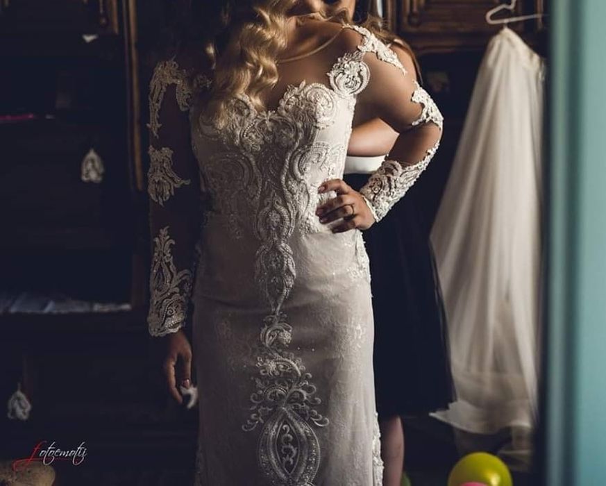 Rochie de mireasa cu trena detașabilă!