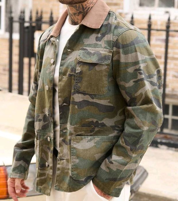Нови мъжки военни камуфлажни дънкови деним памук якета Хл