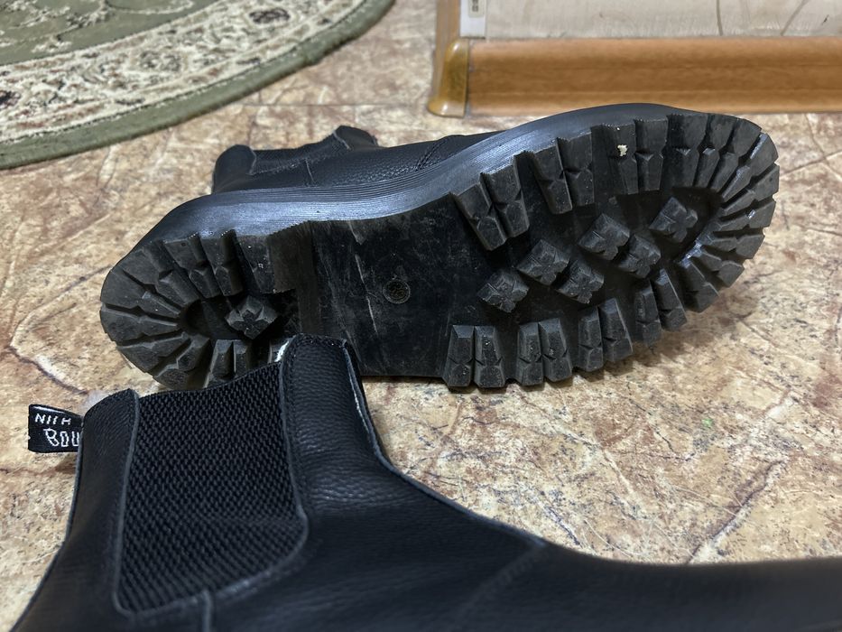 Обувь челси с мехом подошва нескользящая