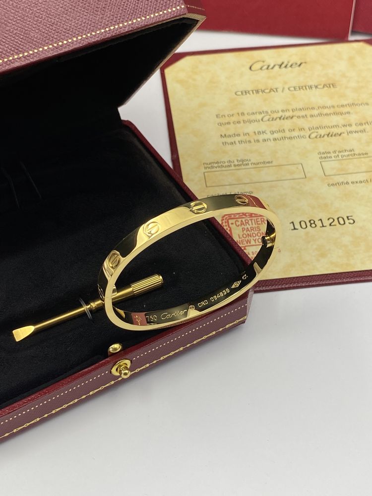 Brățară model Cartier LOVE 16 Gold 750