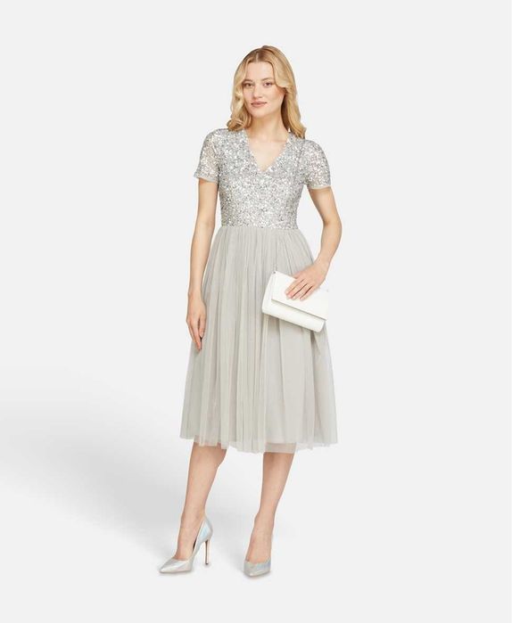 Vand rochie eleganta Maya Deluxe, de seara, nunta,ocazie, paiete,tulle