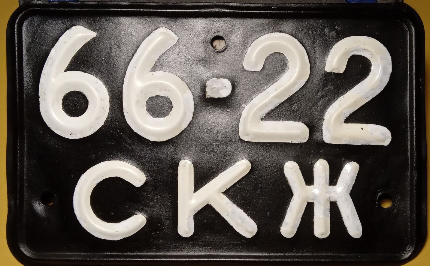 Спидометр и номерной знак от М - 72 , ИЖ - 49.