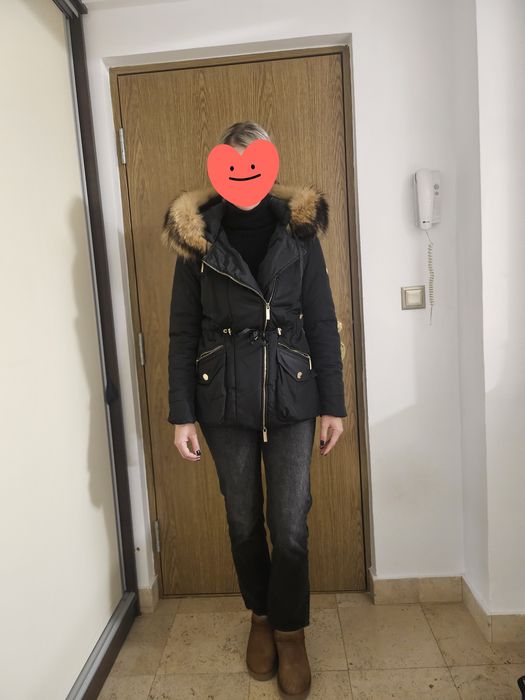 Geaca  Robera Biagi cu guler blana naturala