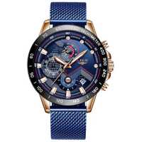 Мъжки часовник Lige Sport Watch, Водоустойчив, Неръждаема стомана