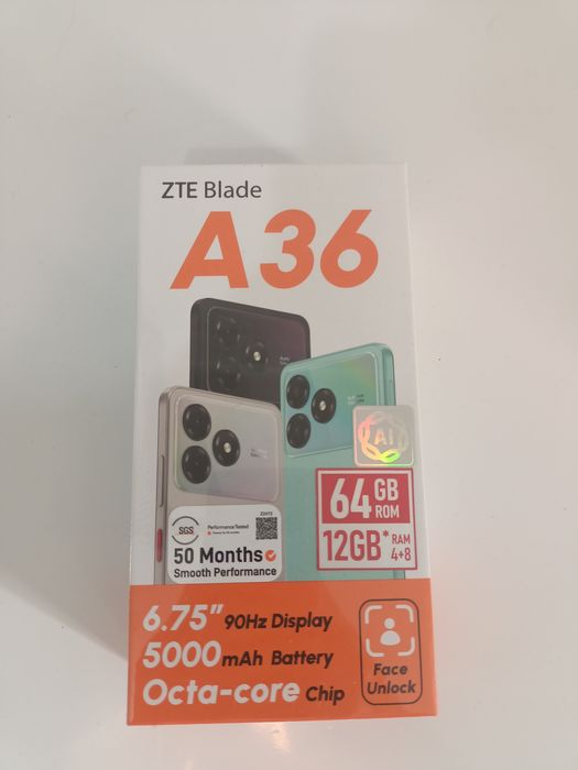 ZTB А36 телефон запечатанный