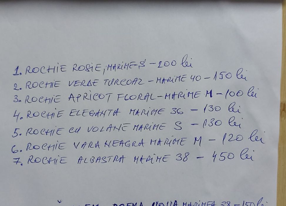 Rochii noi și puțin purtate