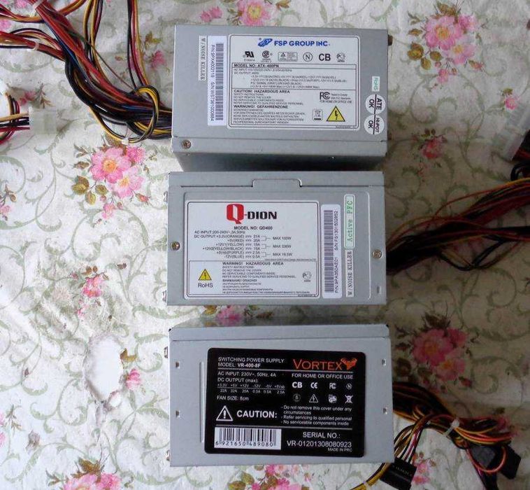 Офисный блок питания Vertex VR-400-8F, Q-Dion QD400, FSP ATX-400PN