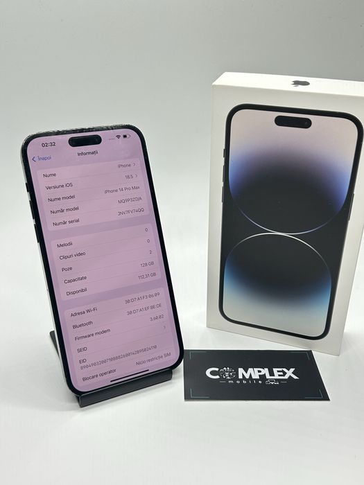 iPhone 14 PRO MAX - 128Gb - Stare Excelenta + Garantie
