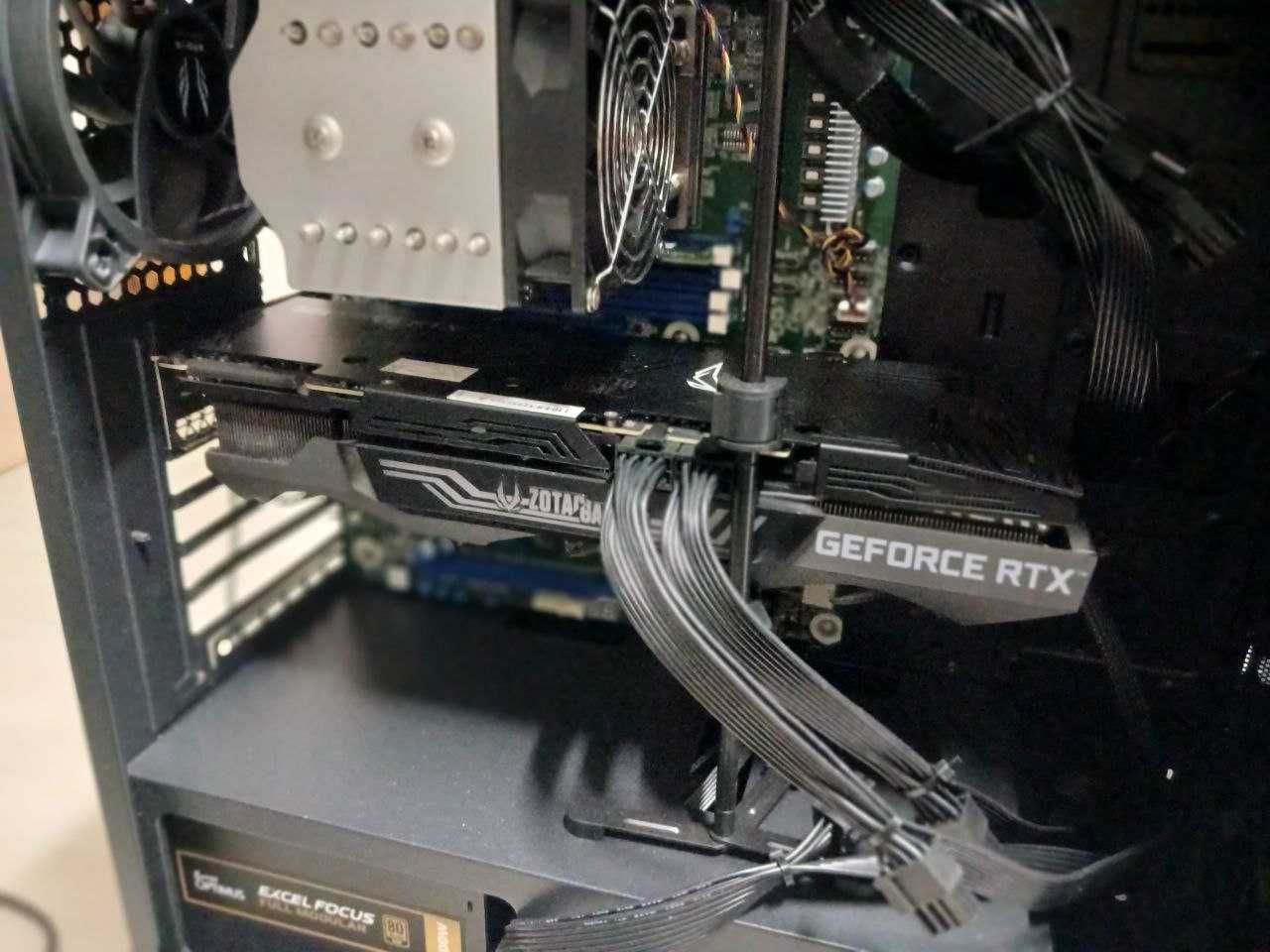 Сервер ИИ: процессор AMD EPYC 7551 + материнская плата ASROCK+RTX3090