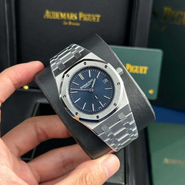 audemars piguet royal oak Extra-thin сребристо/синьо