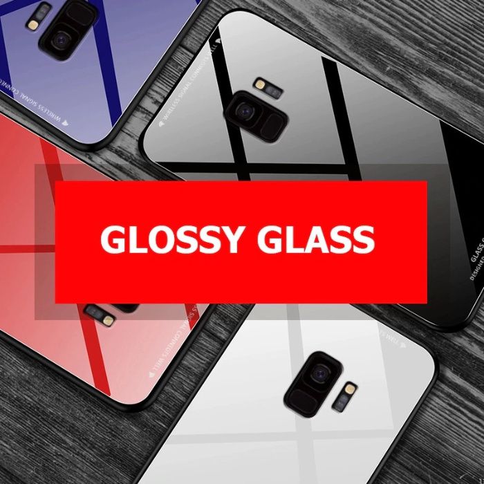 Husa Glass Duo din sticla pentru Samsung Galaxy S8 Plus, S9, S9 Plus