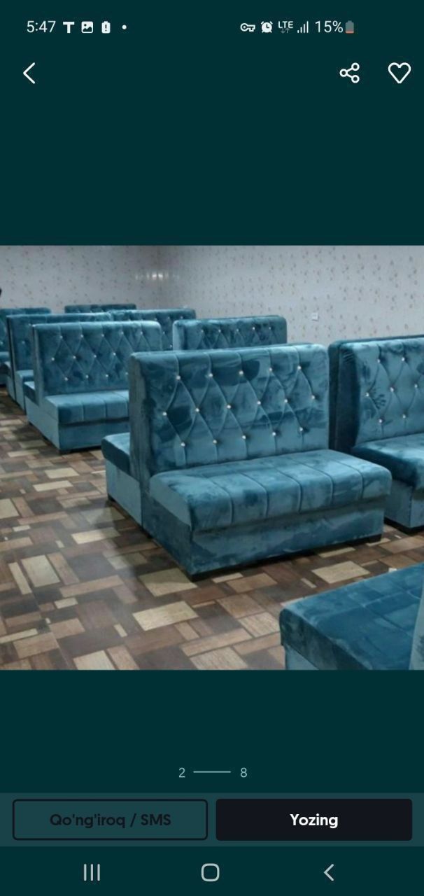 kafe va restoranlar uchun mebellar bor