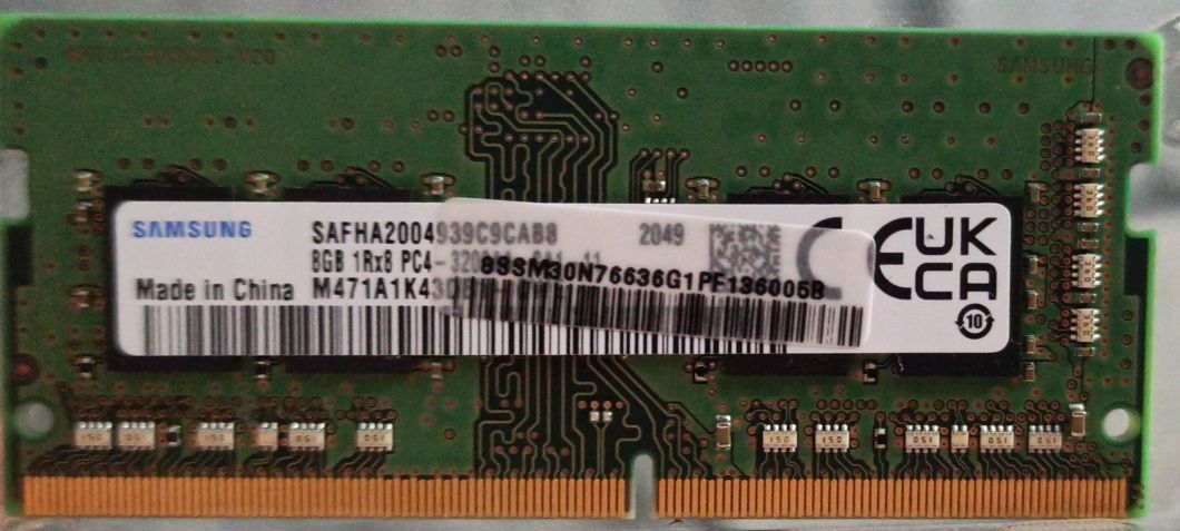 8 Gb DDR 4 Samsung nou.
