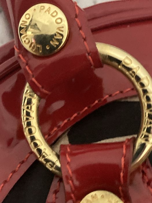 Луксозна маркова чанта , лак , сатен