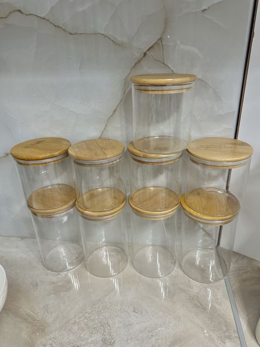 Продам стеклянные контейнеры, конфетницы в подарок!