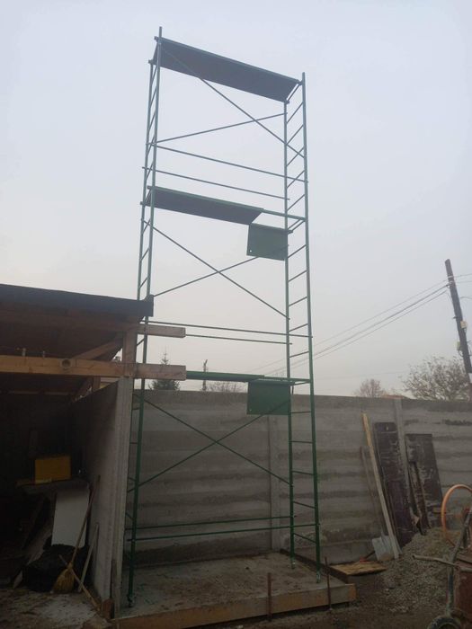 Schelă pe roți demontabilă