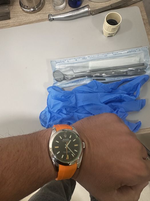 Rolex MILGAUS green sapphire