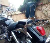 Suport/spatar Sissybar moto Honda Shadow cu portbagaj