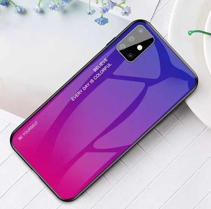Husa Gradient cu spatele din sticla pt Samsung Galaxy A21s / A32 5G