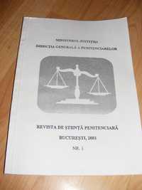 Revista de stiinta penitenciara,bucur. 2001,Nr.1,Ministerul Justitiei