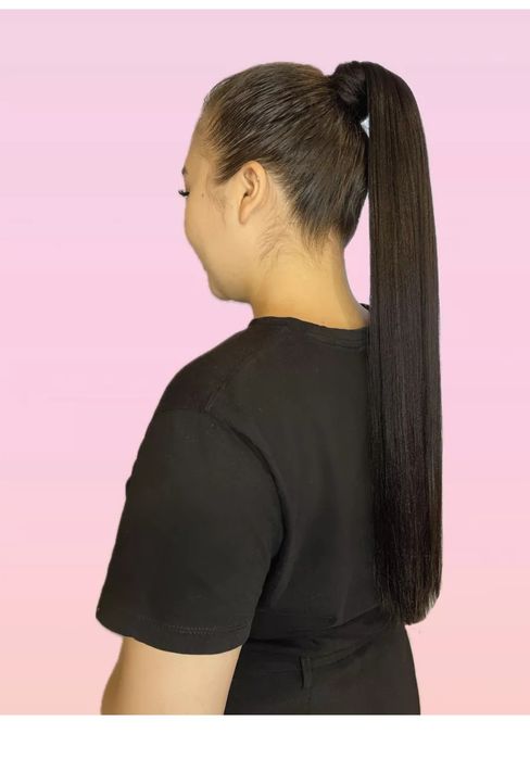 Накладной хвост на резинке (накладные волосы шиньон)