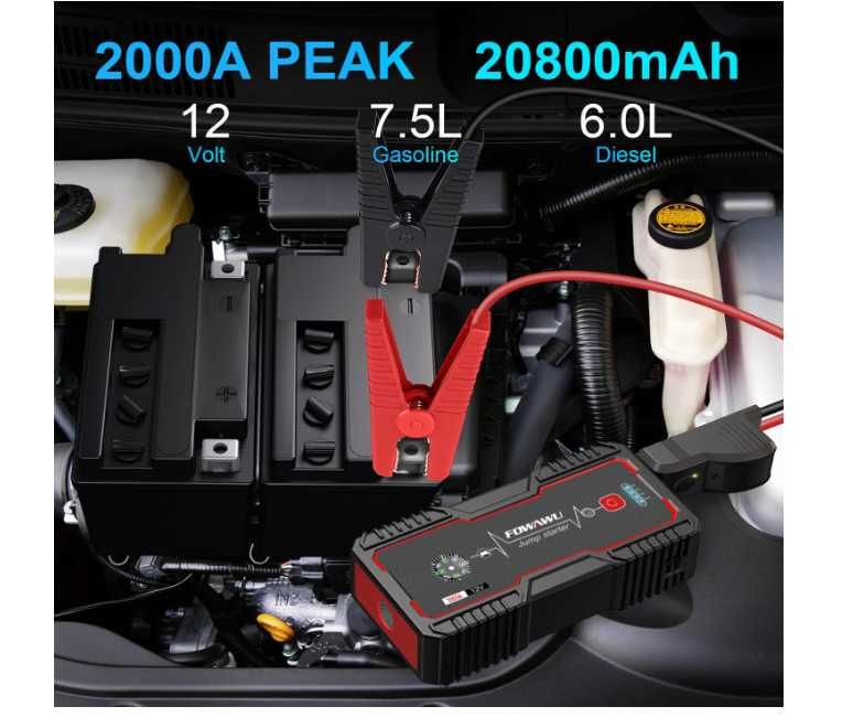 Robot pornire Jump starter FOWAWU 2000A