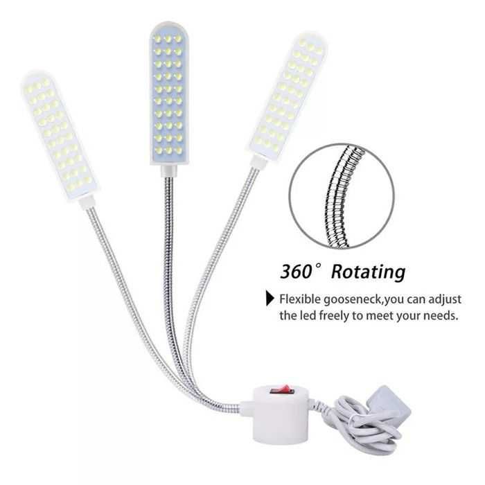 Lampa cu 30 de LED-uri pentru masini de cusut sau alte utilaje.