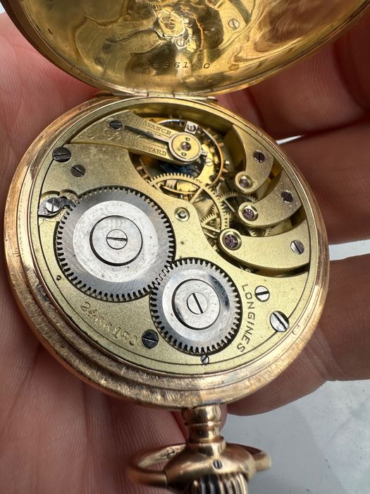 Лонжин Longines 14к златен джобен часовник. Царска Русия
