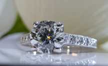 Inel logodna 18k Tacori 1.02ct diamante