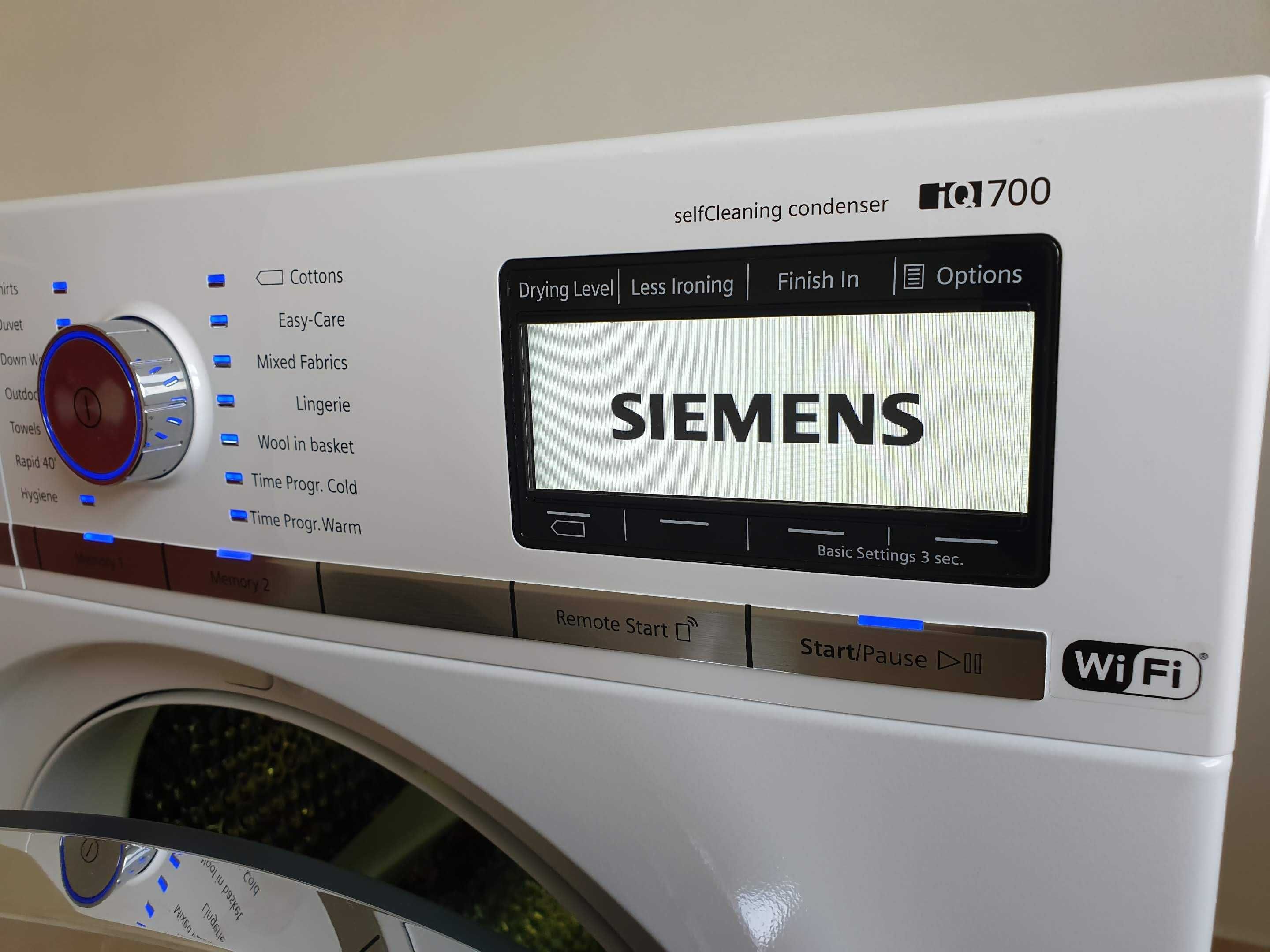 Wi-Fi 9 кг Сушилня Siemens - Bosch Термопомпа 12м Гаранция Сименс