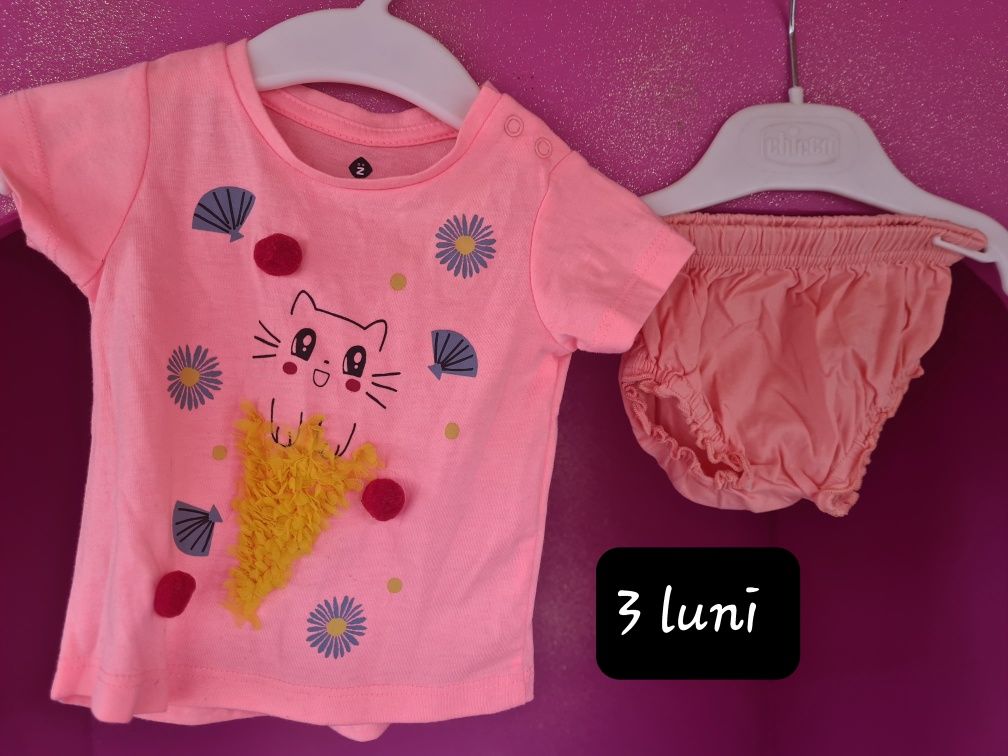 Seturi de vara bebe fetita 3 luni 16 articole