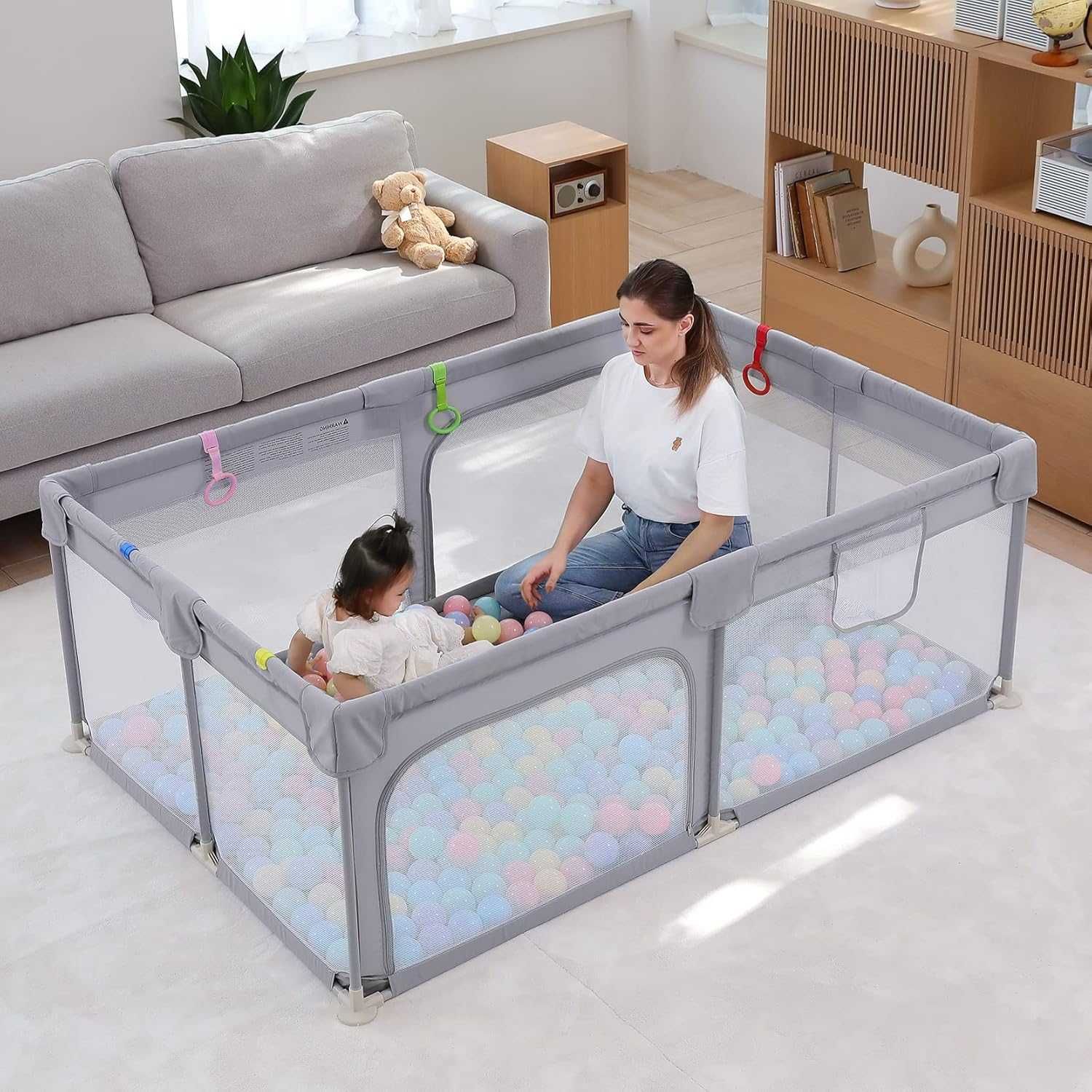 Бебешка кошара за игра 150 x 200 Dripex Baby Playpen | Дишаща мрежа