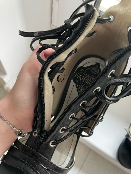 Sandale Atelier Faiblesse din piele naturală